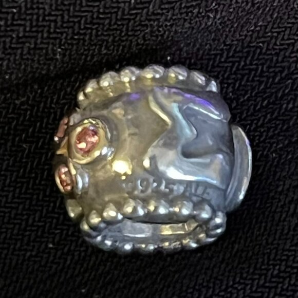 Pandora Mom Charm – Sterling Silver, 14K Gold & Pink CZ Flower – Retired - Picture 7 of 7